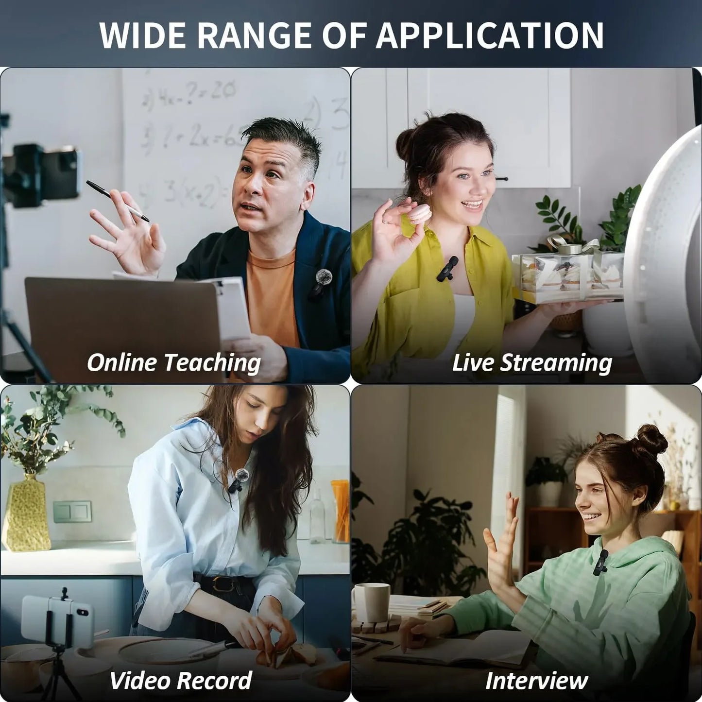 Wireless Recording Mic for iPhone Android